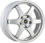 Megami-6 R15*6 4*100 ET50 CB60.1 Silver