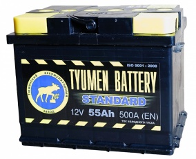 Аккумулятор Евро Тюмень 55AH п/п 500А 12V